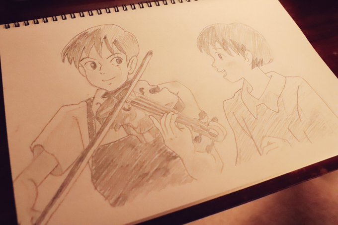 coconatsu( )さんからのリクエスト🎨!「耳をすませば」からのこのシーン。人描くの苦手やー😭!描きながら自分は何 coconatsu( )さんからのリクエスト🎨!「耳をすませば」からのこのシーン。人描くの苦手やー😭!描きながら自分は何
