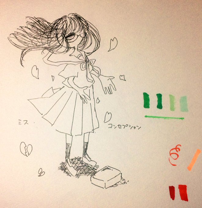 コピック試し描きの所にらくがきしたやつミス・コンセプション良い曲だから聴いて…( ˇωˇ ) コピック試し描きの所にらくがきしたやつミス・コンセプション良い曲だから聴いて…( ˇωˇ )