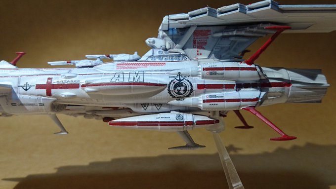 宇宙戦艦ヤマト2202A級メディカルシップ「アンタレス・メディカル01」艦載機格納庫を医療施設・病室に改装し長期航海に対 宇宙戦艦ヤマト2202A級メディカルシップ「アンタレス・メディカル01」艦載機格納庫を医療施設・病室に改装し長期航海に対