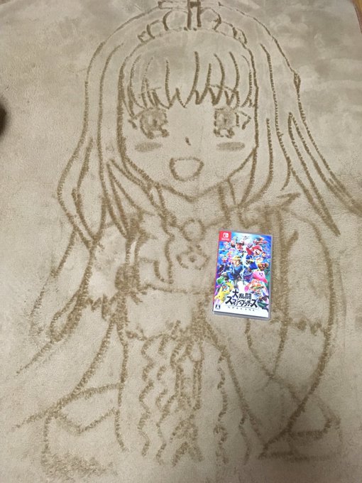 今週のカーペットアートです!なんのキャラか忘れられてましたが、甘ブリのラティファちゃんですよ!ちなみに初見でわかった人と 今週のカーペットアートです!なんのキャラか忘れられてましたが、甘ブリのラティファちゃんですよ!ちなみに初見でわかった人と