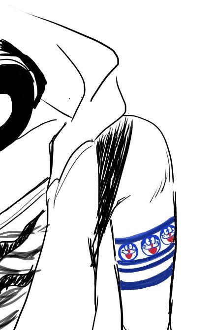 ゆめおくんの腕ドラえもんに見えるよね という絵 ゆめおくんの腕ドラえもんに見えるよね という絵