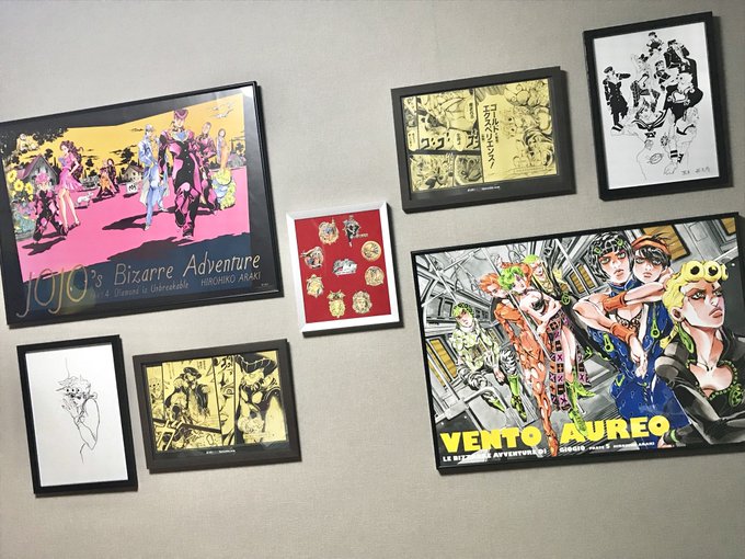 ジョジョ展のやつやっと飾れた。 ジョジョ展のやつやっと飾れた。