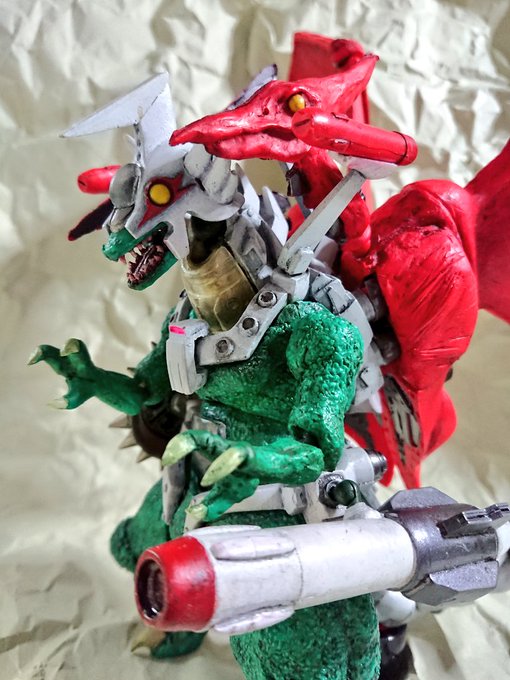 【ワンフェス2019冬 お品書き】 マシンザウラー202X・カラーレジン4色成形(緑/白/赤/クリア)・可動モデル(※一 【ワンフェス2019冬 お品書き】 マシンザウラー202X・カラーレジン4色成形(緑/白/赤/クリア)・可動モデル(※一