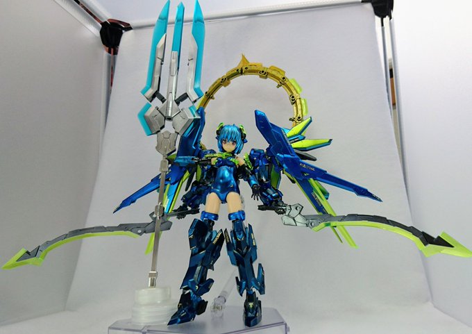 #マイFAガール #FAガールヤクトファルクス=サファイアです!蛍光塗料でキャンディ塗装しました!#フレームアームズ・ガ #マイFAガール #FAガールヤクトファルクス=サファイアです!蛍光塗料でキャンディ塗装しました!#フレームアームズ・ガ