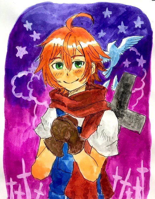 そばかす描き忘れてたから載せ直しますー。#殺戮の天使 #エドワード・メイソン そばかす描き忘れてたから載せ直しますー。#殺戮の天使 #エドワード・メイソン