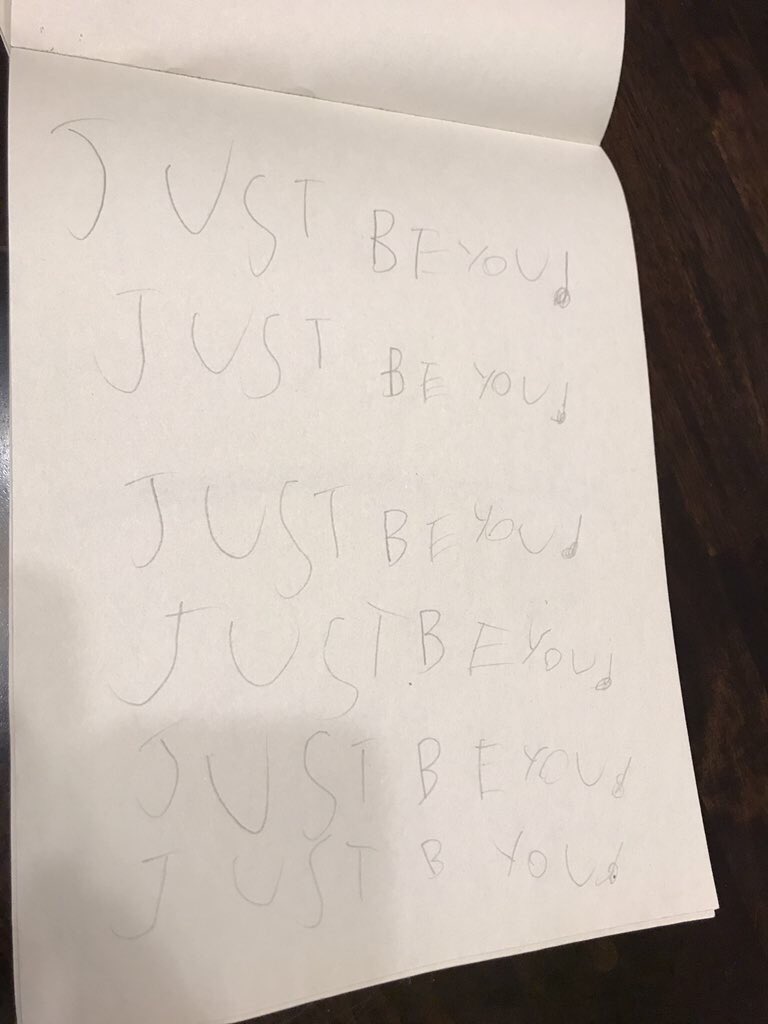 RT @Maha_Sattva: @kanyewest My 5 year old daughter wrote this the other day https://t.co/V4fP41RCAC