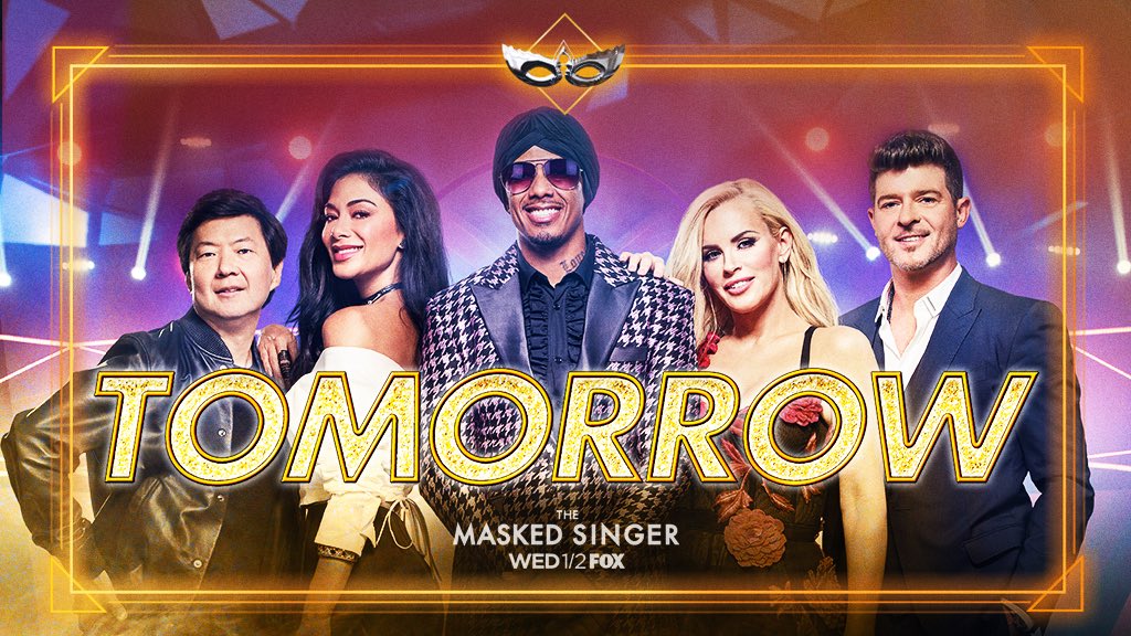 It’s almost time! Brand new show @MaskedSingerFOX premieres tomorrow night 9/8C on @FOXTV #TheMaskedSinger https://t.co/AFLyMy0gXr