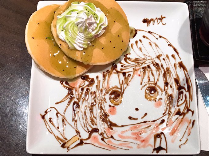 定番メニュー お絵描きパンケーキ🥞 お絵描きは昨日に続いてえいりさん作 伊賀流忍者萌えキャラクターの伊賀嵐マイさん 定番メニュー お絵描きパンケーキ🥞 お絵描きは昨日に続いてえいりさん作 伊賀流忍者萌えキャラクターの伊賀嵐マイさん
