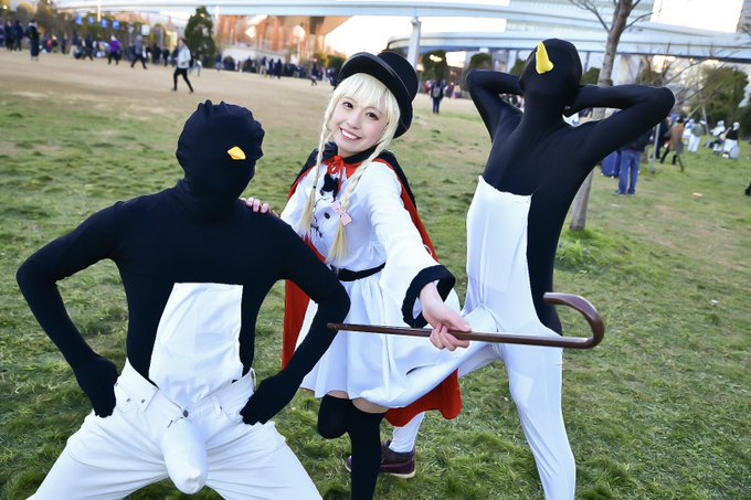 コミケ2日目ダイミダラー の併せ左のペンコマ さん#C95コスプレ コミケ2日目ダイミダラー の併せ左のペンコマ さん#C95コスプレ