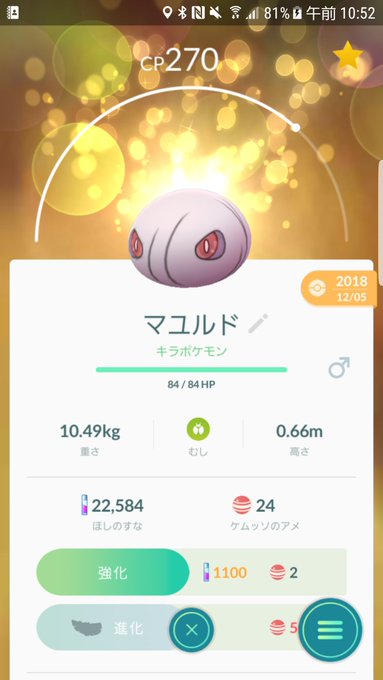 キラポケモンのマユルド、珍しいかなと思ってスクショしたらおしりたんていにしか見えない キラポケモンのマユルド、珍しいかなと思ってスクショしたらおしりたんていにしか見えない