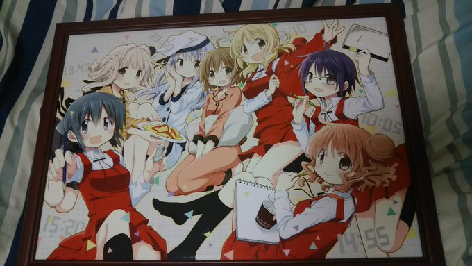 きらら展のひだまりスケッチ複製原画がついに我が家に。何度見てもアイス食べて目を見開いているヒロさんがすごくかわいい。 きらら展のひだまりスケッチ複製原画がついに我が家に。何度見てもアイス食べて目を見開いているヒロさんがすごくかわいい。