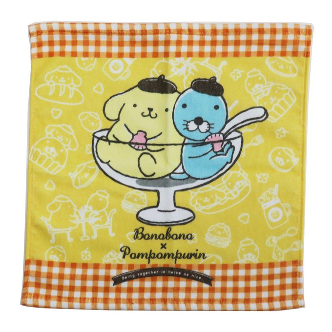 シネマコレクション楽天で販売開始!ポムポムプリン×ぼのぼの ハンドタオル ウォッシュタオル シネマコレクション楽天で販売開始!ポムポムプリン×ぼのぼの ハンドタオル ウォッシュタオル