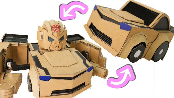 【DIY JAPAN 】Card bord DIY TRANSFORMERS BUMBLEBEE キュートランスフォー 【DIY JAPAN 】Card bord DIY TRANSFORMERS BUMBLEBEE キュートランスフォー