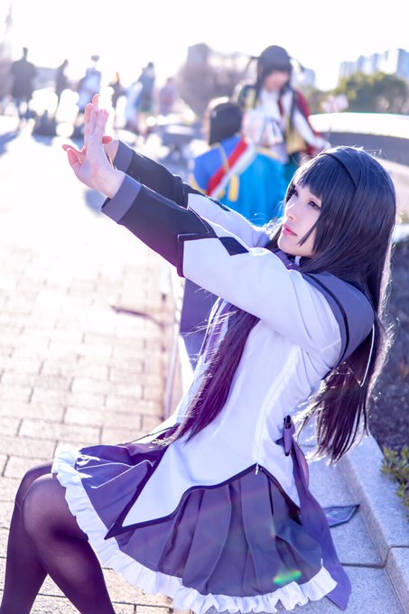 2018.12.30となりでコスプレ博魔法少女まどか☆マギカ暁美ほむらphoto:こかびさん()1枚目は肌加工のみで2枚 2018.12.30となりでコスプレ博魔法少女まどか☆マギカ暁美ほむらphoto:こかびさん()1枚目は肌加工のみで2枚