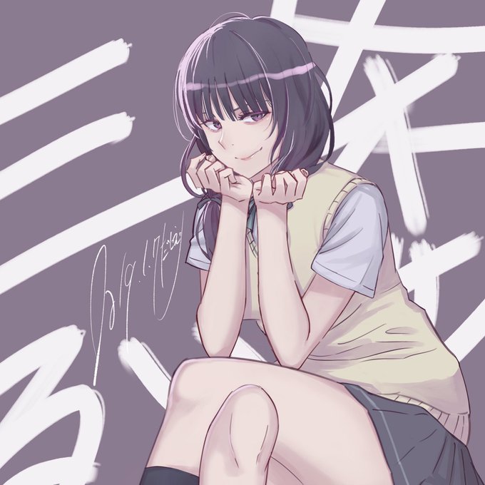目つきの悪い三条るいせを描きました #セイレン 目つきの悪い三条るいせを描きました #セイレン