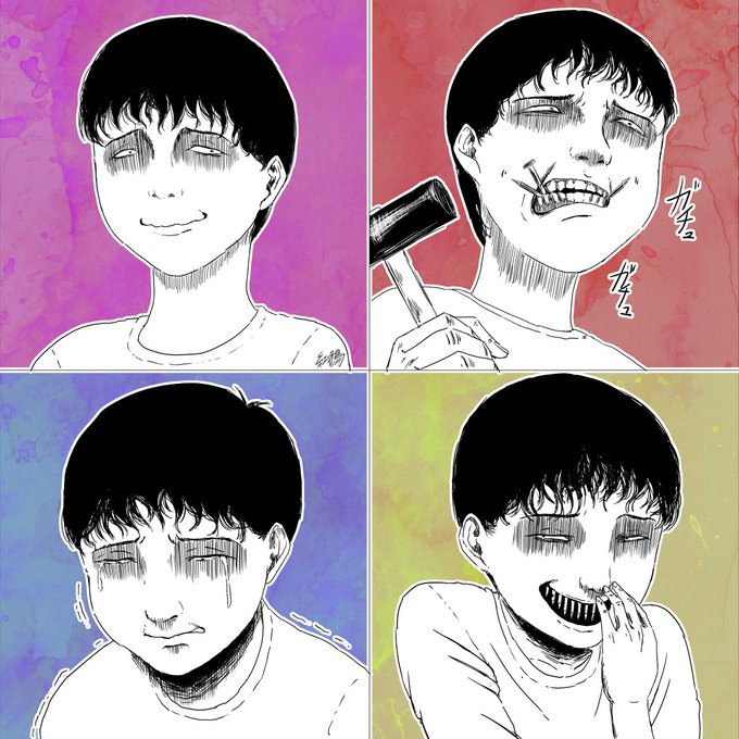双一の喜怒哀楽 #伊藤潤二 #双一 #喜怒哀楽 双一の喜怒哀楽 #伊藤潤二 #双一 #喜怒哀楽
