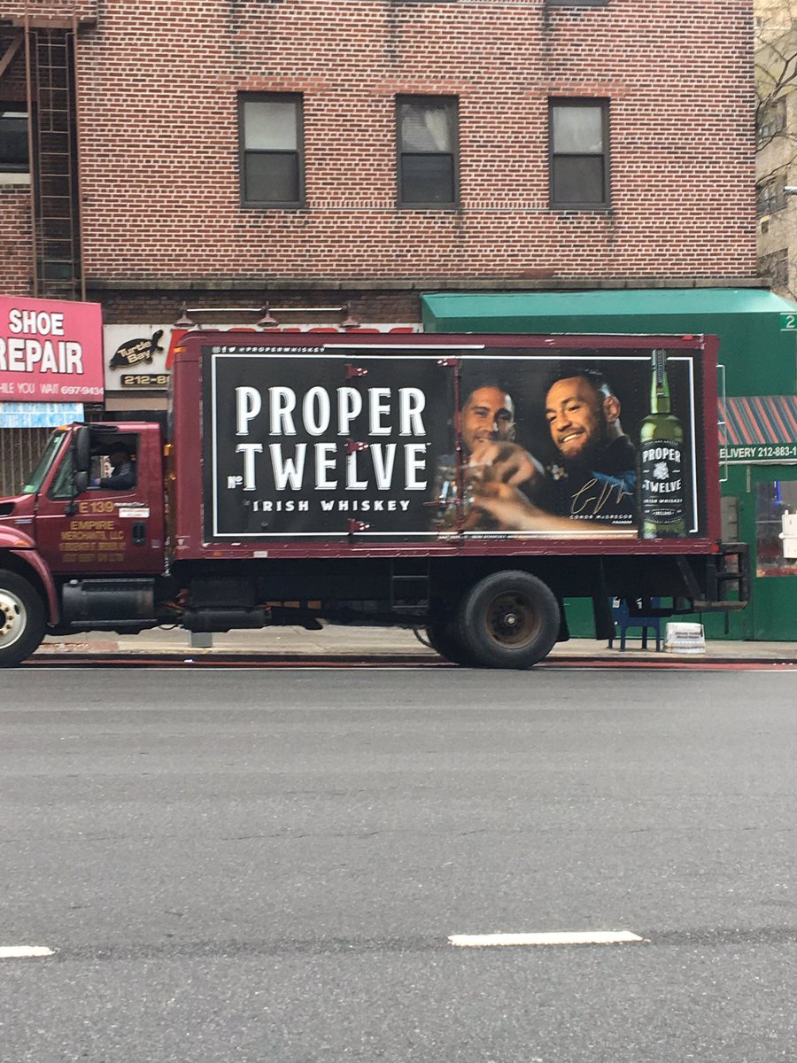 RT @Mattmoonshine18: @TheNotoriousMMA @ProperWhiskey taking over NYC #champchamp https://t.co/P9p3pCcvX2