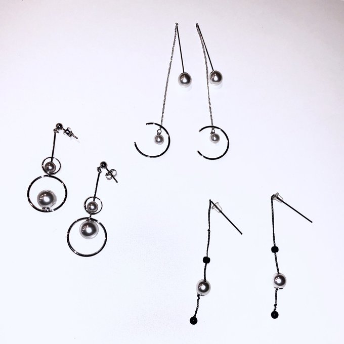 -accessory pick up-【デザインピアス】moon pierce>>¥1,200-double -accessory pick up-【デザインピアス】moon pierce>>¥1,200-double