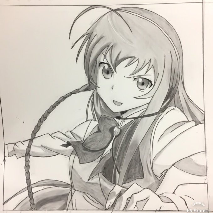 年始最初の絵完成!『はたらく魔王さま』より遊佐恵美(エミリア)描いてみた 年始最初の絵完成!『はたらく魔王さま』より遊佐恵美(エミリア)描いてみた
