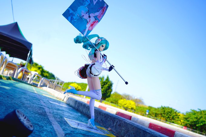 レーシングミク 2014「昼」#初音ミク レーシングミク 2014「昼」#初音ミク