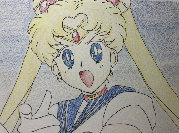 セーラームーンの線画を描いたら友達が塗ってくれました!(* ´ ꒳ `* )うまかったので載せておきます! さんが塗っ セーラームーンの線画を描いたら友達が塗ってくれました!(* ´ ꒳ `* )うまかったので載せておきます! さんが塗っ