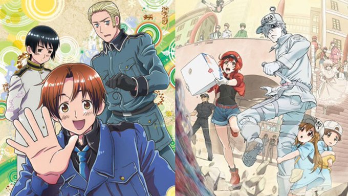 本日スタート💫センター対策もバッチリ!?『ヘタリア』『はたらく細胞』『バカテス』『あそびあそばせ』の全話無料配信が決定! 本日スタート💫センター対策もバッチリ!?『ヘタリア』『はたらく細胞』『バカテス』『あそびあそばせ』の全話無料配信が決定!