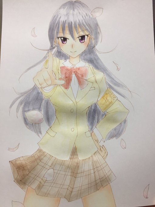 #生徒会役員共途中経過。ある程度の色はこんな感じ。まだまだ塗ります!あとは完成をお楽しみに〜 #生徒会役員共途中経過。ある程度の色はこんな感じ。まだまだ塗ります!あとは完成をお楽しみに〜