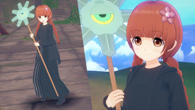 「勇者さまー!」アフタースクールにお下げ髪があったので、大好きな魔法陣グルグルから「ククリ」ちゃんを作ってみました😉DL 「勇者さまー!」アフタースクールにお下げ髪があったので、大好きな魔法陣グルグルから「ククリ」ちゃんを作ってみました😉DL