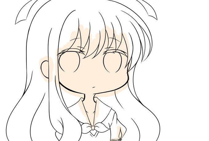 描き途中#スロウスタート #千石 冠 #デフォルメ 描き途中#スロウスタート #千石 冠 #デフォルメ
