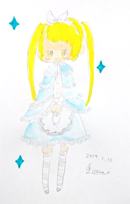 たまには他ジャンル(バンバンちゃん)衣装は自ジャンル(クラシカロイド) #いちかの一日一絵 たまには他ジャンル(バンバンちゃん)衣装は自ジャンル(クラシカロイド) #いちかの一日一絵