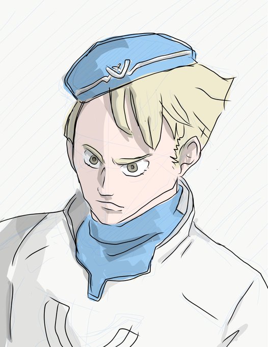 ガンダム Gのレコンギスタのケルベス・ヨー中尉を描きました。スマホを機種変して画面が大きくなって少し描きやすくなりました ガンダム Gのレコンギスタのケルベス・ヨー中尉を描きました。スマホを機種変して画面が大きくなって少し描きやすくなりました