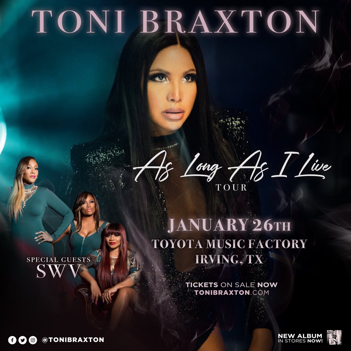 IRVING, TX! Me and my girls @THEREALSWV are ready for you! See you tonight! ????#AsLongAsILiveTour https://t.co/YKRp3p7cwk