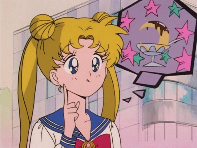 In episode 5, Usagi says "Moon pudding" because she thought In episode 5, Usagi says "Moon pudding" because she thought