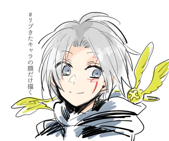 #リプきたキャラの顔だけ描く Dグレのアレン #リプきたキャラの顔だけ描く Dグレのアレン