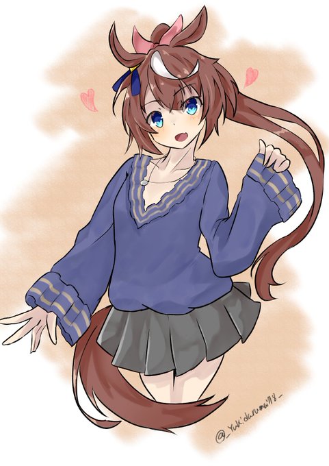 Vネックニットテイオー(修正)#ウマ娘 #ウマ娘プリティーダービー Vネックニットテイオー(修正)#ウマ娘 #ウマ娘プリティーダービー