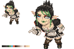 ドット絵花畑チャイカさん #お花畑青空大写生大会 ドット絵花畑チャイカさん #お花畑青空大写生大会
