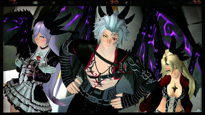 #PSO2チーム"私モテ"3人だけど撮影w他にも撮ったけど、今日はもうねむいので1枚だけ💤ドラゴン3人でおやすみなさい( #PSO2チーム"私モテ"3人だけど撮影w他にも撮ったけど、今日はもうねむいので1枚だけ💤ドラゴン3人でおやすみなさい(
