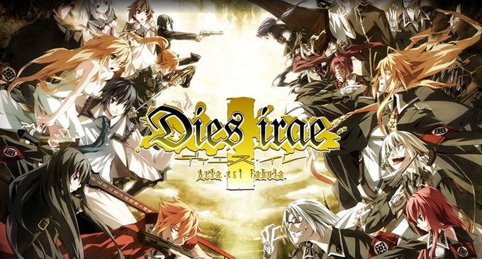 Dies Irae。中二系の極みみたいな作品。Fate(原作)の中二病部分をみりんで照りっ照りに仕上げましたって感じ。敵 Dies Irae。中二系の極みみたいな作品。Fate(原作)の中二病部分をみりんで照りっ照りに仕上げましたって感じ。敵