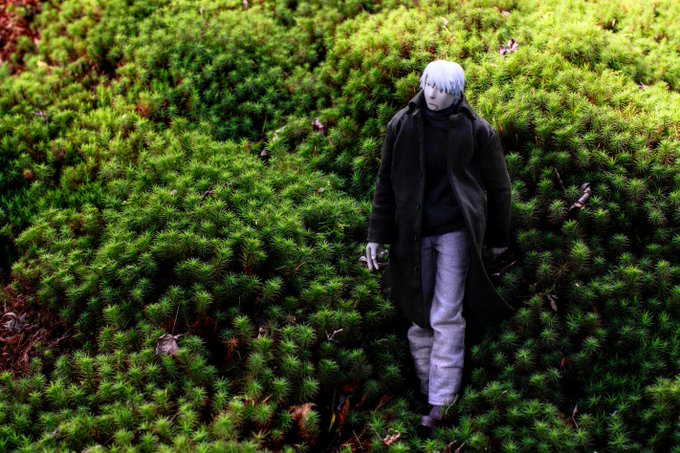 蟲師のギンコさん、すごくいいフィギアなんだけど現在冬眠中。また一緒に旅写真を撮りたい。これは昔の写真。 蟲師のギンコさん、すごくいいフィギアなんだけど現在冬眠中。また一緒に旅写真を撮りたい。これは昔の写真。