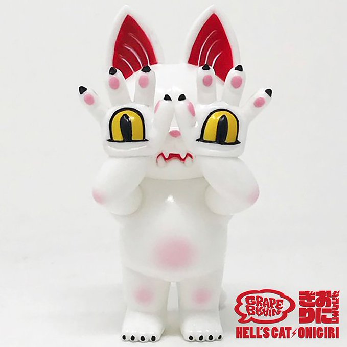 ワンフェスアイテム第一弾☆リニューアルした白にぎりと、新作黒にぎりであります✋👁🐱👁🤚価格は各5,000円になります。 ワンフェスアイテム第一弾☆リニューアルした白にぎりと、新作黒にぎりであります✋👁🐱👁🤚価格は各5,000円になります。