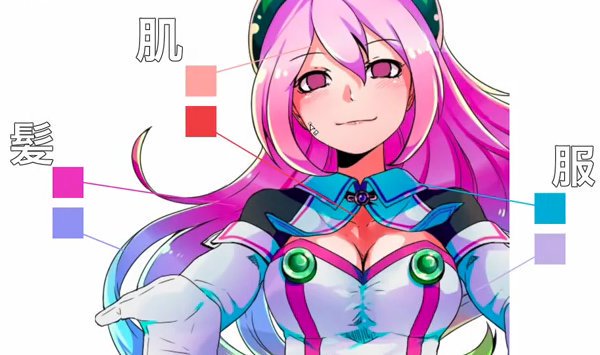 君にシンクロする❗SAIを使ったハッカドール2号のイラストメイキング✍🏻🎨肌はサーモンピンクの濃淡、服は水色と紫で影を付 君にシンクロする❗SAIを使ったハッカドール2号のイラストメイキング✍🏻🎨肌はサーモンピンクの濃淡、服は水色と紫で影を付