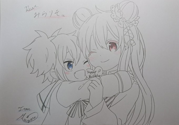 『ハッピーシュガーライフ』松坂さとう&神戸しおを描きました。みらりそさんお誕生日おめでとうございます!急ぎめに描 『ハッピーシュガーライフ』松坂さとう&神戸しおを描きました。みらりそさんお誕生日おめでとうございます!急ぎめに描