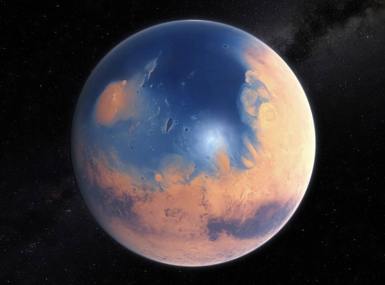 4 Milyar yıl önce Mars nasıl görünüyordu? https://t.co/MRLmw1Jro1