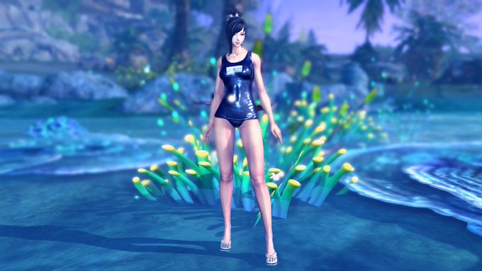 #BnS #ブレイドアンドソウル 一応、海岸ということで(水着はこれしか持ってないw #BnS #ブレイドアンドソウル 一応、海岸ということで(水着はこれしか持ってないw