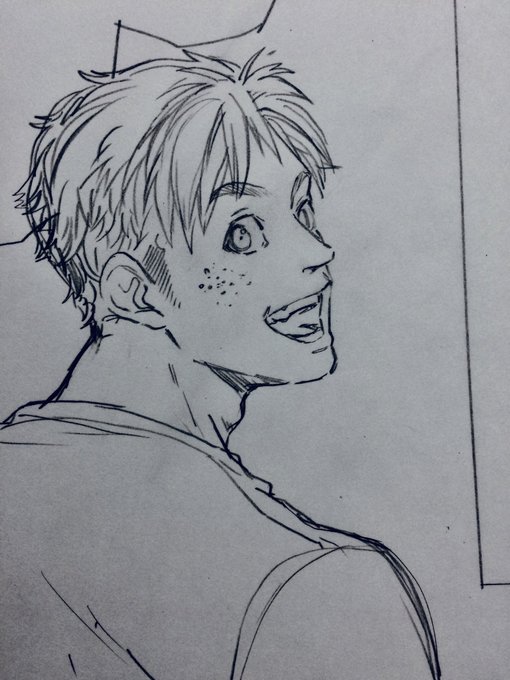 先日79話の原稿が完成しました。この角度の顔を描くのが楽しいです✒︎(伊藤)#宇宙戦艦ティラミス 先日79話の原稿が完成しました。この角度の顔を描くのが楽しいです✒︎(伊藤)#宇宙戦艦ティラミス