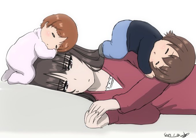 みほまほ幼少時の西住母娘。起きようにも起きられない、しほママ #ガルパン みほまほ幼少時の西住母娘。起きようにも起きられない、しほママ #ガルパン