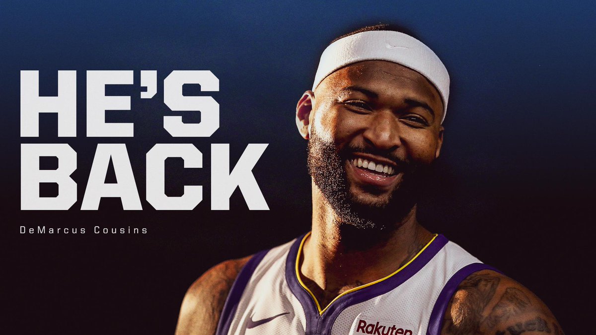 RT @espn: Today's the day ...

@boogiecousins is back! https://t.co/R1mB5Aygqs