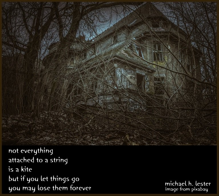 #tanka #kyoka #haiku #senryu #haiga #micropoetry
not everything
attached to a string
is a kite
but if you let things go
you may lose them forever https://t.co/tbrMsycDrb