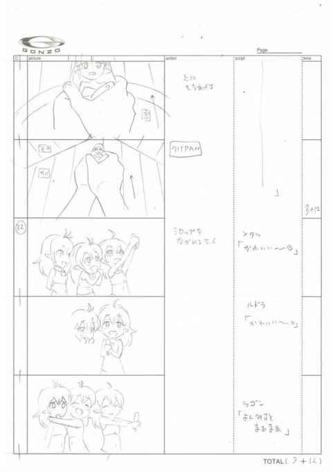 おはようなんだもん。今日も「絶対防衛レヴィアタン」第4話の絵コンテをアップするんだもん♪シナリオでは、三つ子A、三つ子B おはようなんだもん。今日も「絶対防衛レヴィアタン」第4話の絵コンテをアップするんだもん♪シナリオでは、三つ子A、三つ子B