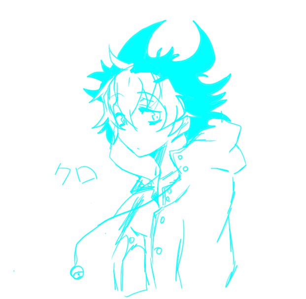 てきとーに描いてたらクロ描けた#サーヴァンプ てきとーに描いてたらクロ描けた#サーヴァンプ